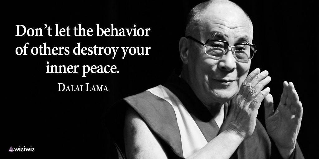 Dalai Lama quote on inner peace
